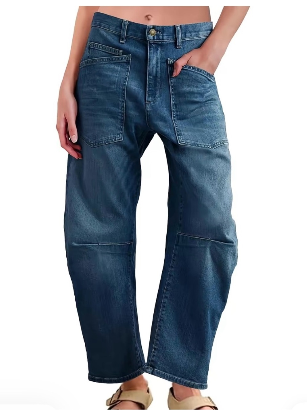 Imily Bela Baggy Barrel Jeans👖 💙💙